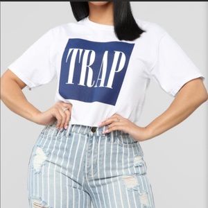White crop top